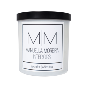 White Tea Candle with Lavender - Manuella Moreira Interiors